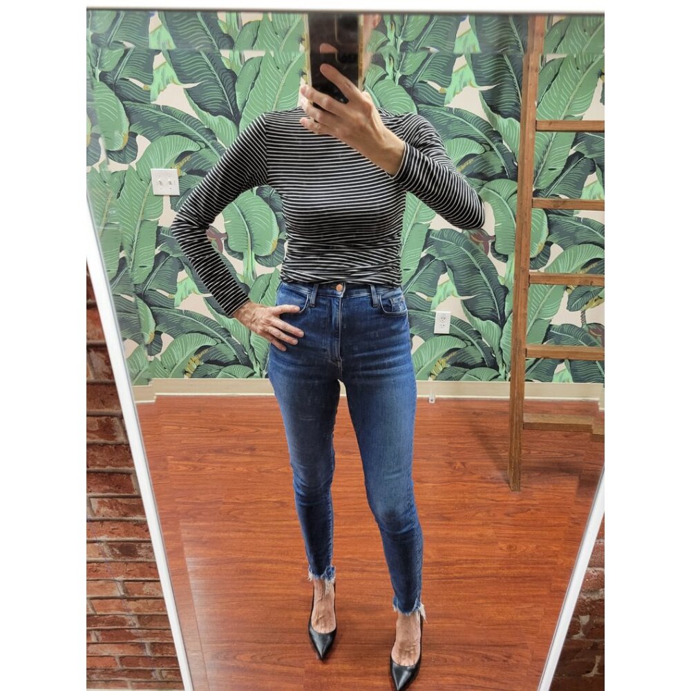 UNIQLO Striped Turtleneck